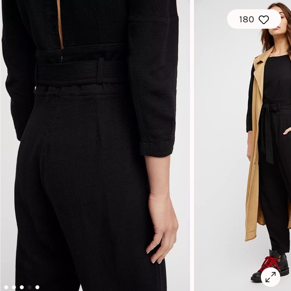 NWT Free People Biffy Belted Jumpsuit large size 12 - Picture 3 of 5